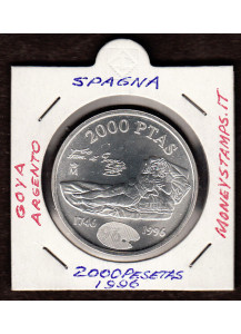 1996 - SPAGNA 2.000 Pesetas Argento Francisco de Goya KM#968